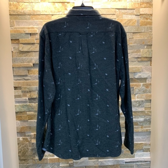 Grayers Heritage Elk Print Lodge Lux Flannel Shirt - Picture 3 of 5